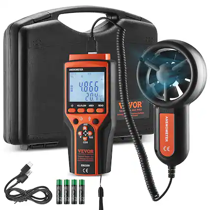 ANEMOMETER
AVG VEL 4.866 m/s
20.4°C
VEL/FLOW AREA READ
CLEAR
VEVOR
Technical Support and E-Warranty Certificate
www.vevor.com/support
EM2250
CE
ANEMOMETER
CE
VEVOR
Technical Support and E-Warranty Certificate
www.vevor.com/support
HALF PRICE TOU
