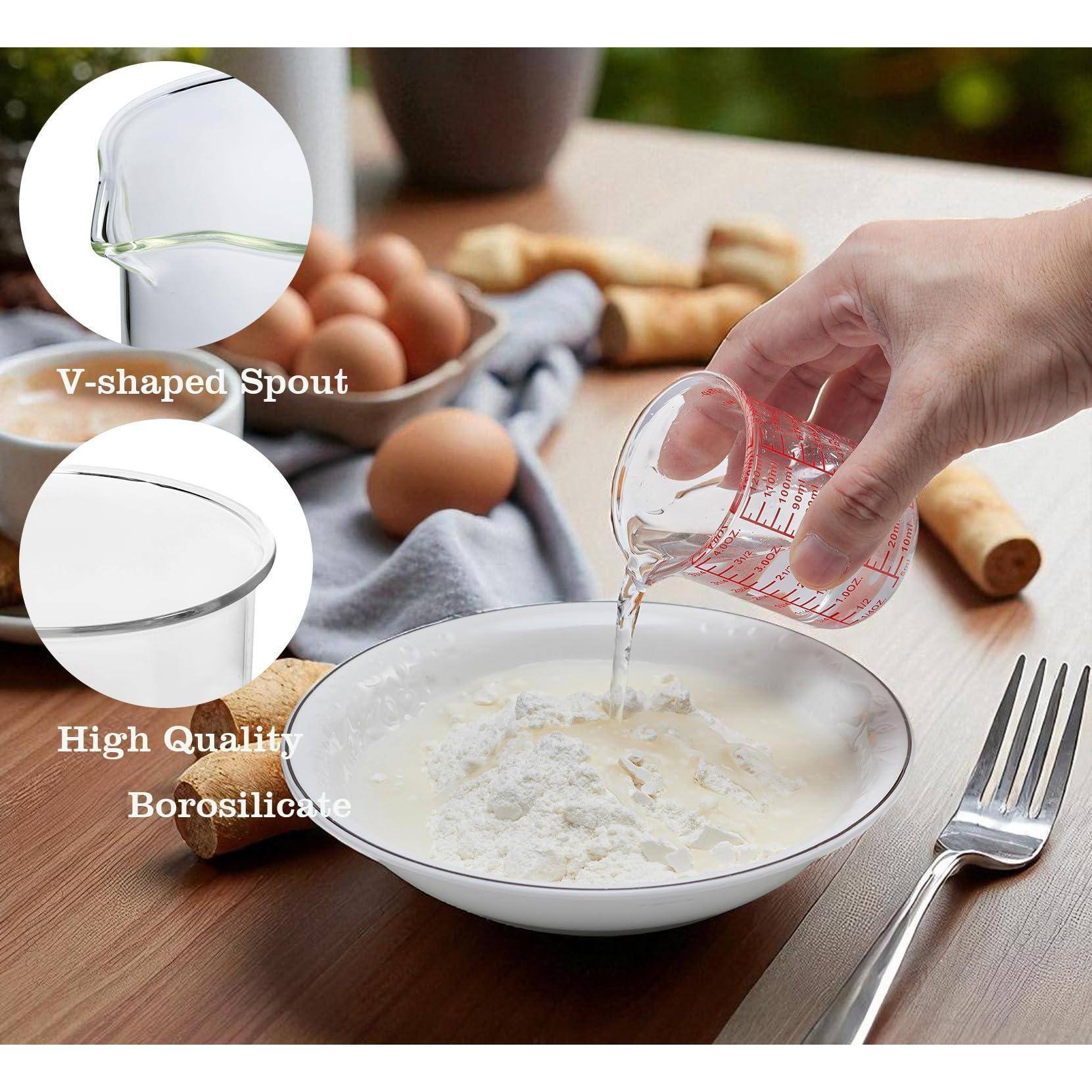 Dapper Styles High Borosilicate Glass Measuring Cup v shaped Spout ...