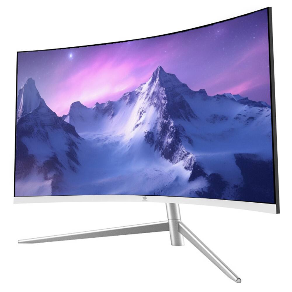Angle. Z-Edge - 27" 1080P Full HD 1920 x 1080 100Hz Curved Monitor, HDMI + VGA, Eye Care Technology - White.