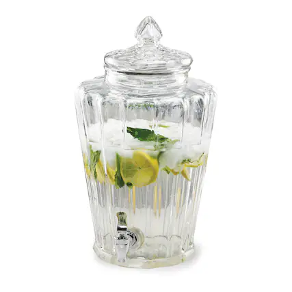 Front. Style Setter - Royal Ridge Beverage Dispenser 2.3 Gal - Clear.