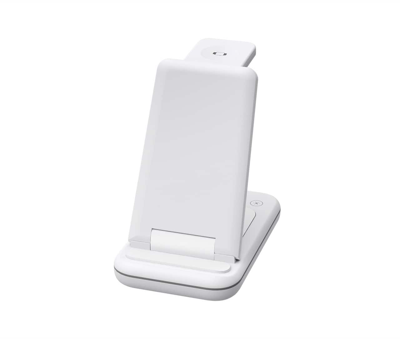 RISOKEYS - Power Adapter - 15W Wireless Fast Charging 3-in-1 Stand for Apple iPhone 14, Multi-Function Fast Charging - White