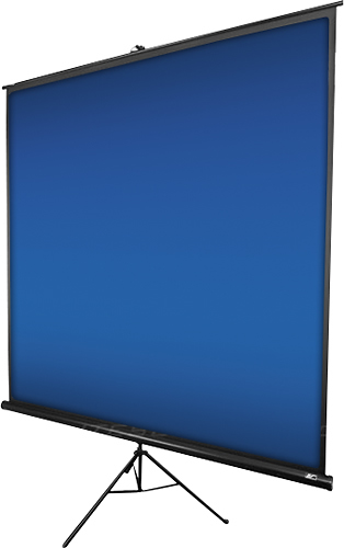 Angle View: Elite Screens - Manual Series 92" Pull-Down Projector Screen - Black