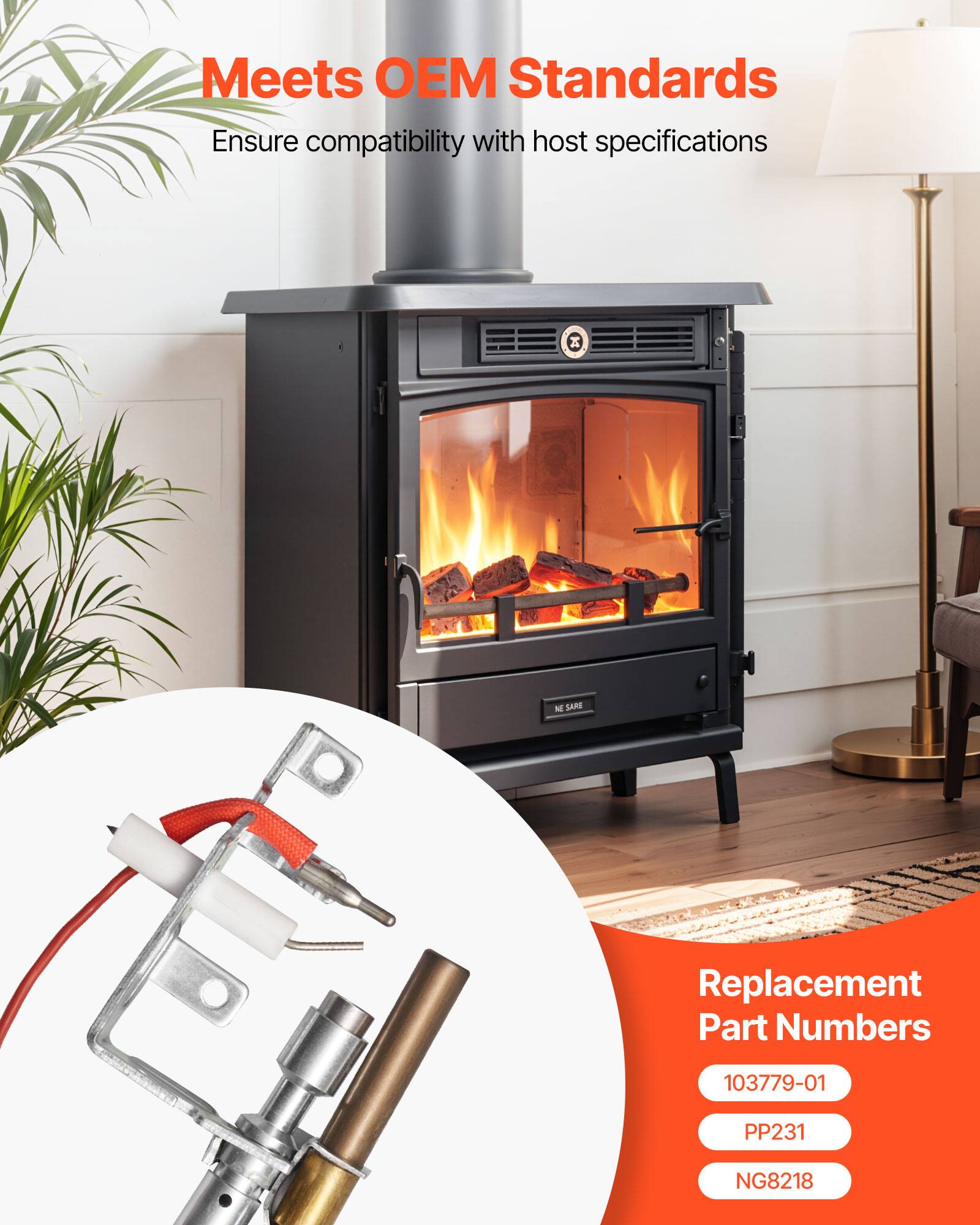 Meets OEM Standards  
Ensure compatibility with host specifications  

Replacement Part Numbers  
103779-01  
PP231  
NG8218