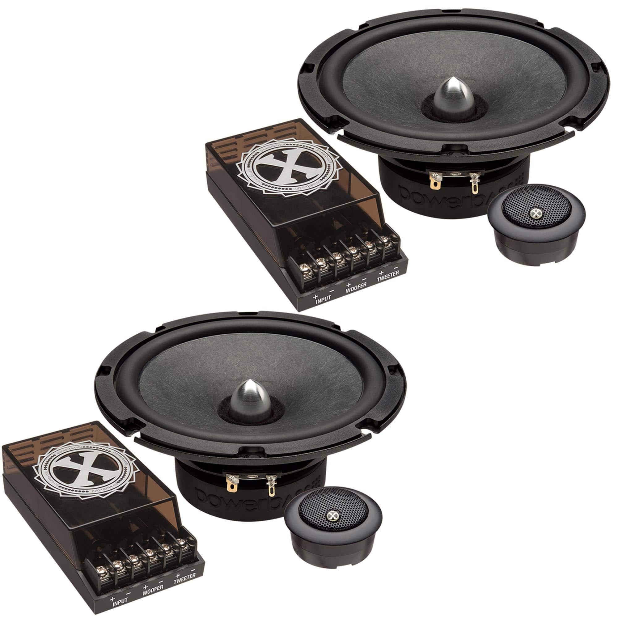 Powerbass - 2XL-63C - 6.5" Component Speakers - Pair - Black/Gray