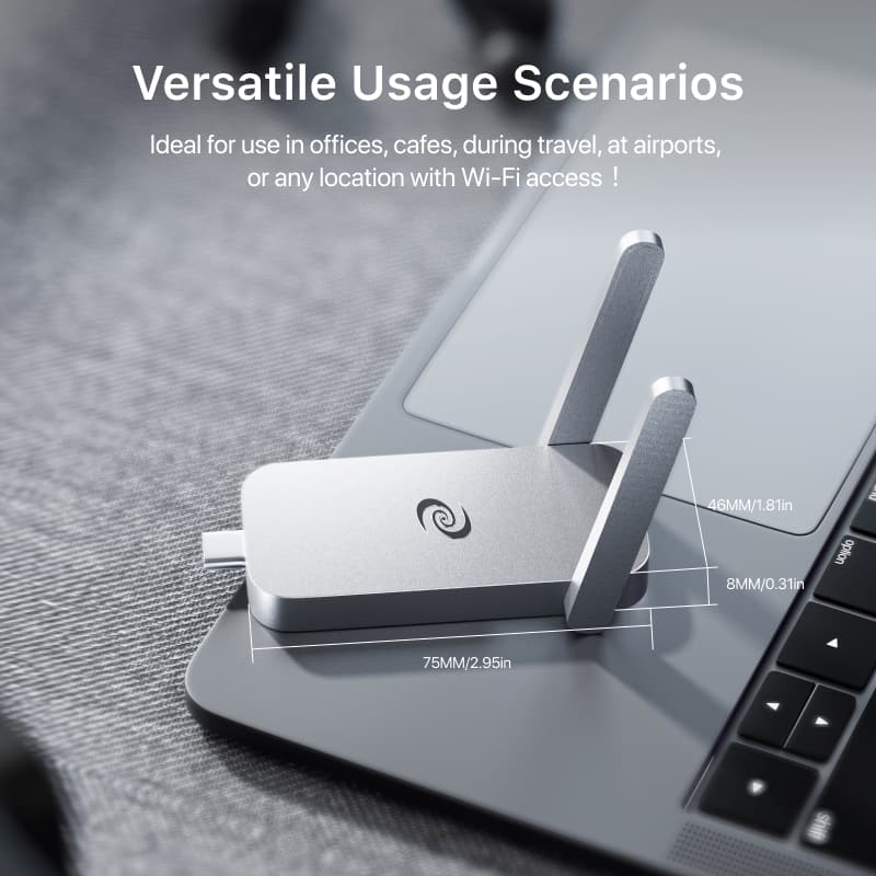 Deeper Network - Deeper Connect Air Portable DVPN Hardware for Travelers - $0 Subscription for Life Max Bandwidth 300Mbps - Silver