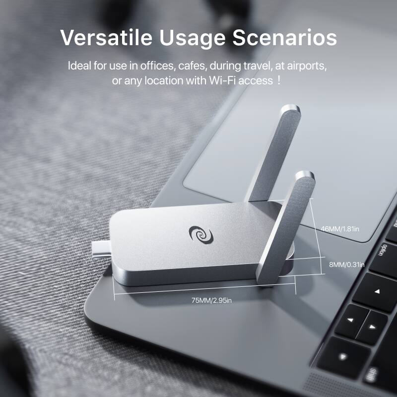 Versatile Usage Scenarios
Ideal for use in offices, cafes, during travel, at airports, or any location with Wi-Fi access!
46MM/1.81in
8MM/0.31in
75MM/2.95in