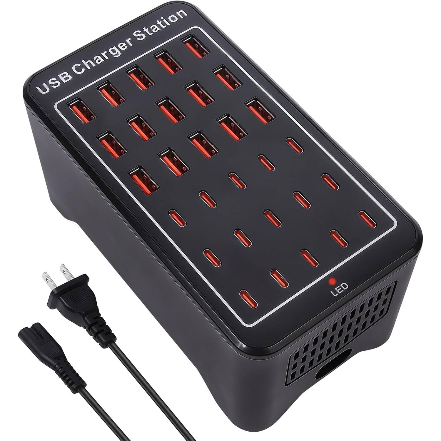 USB Charger Station  
LED