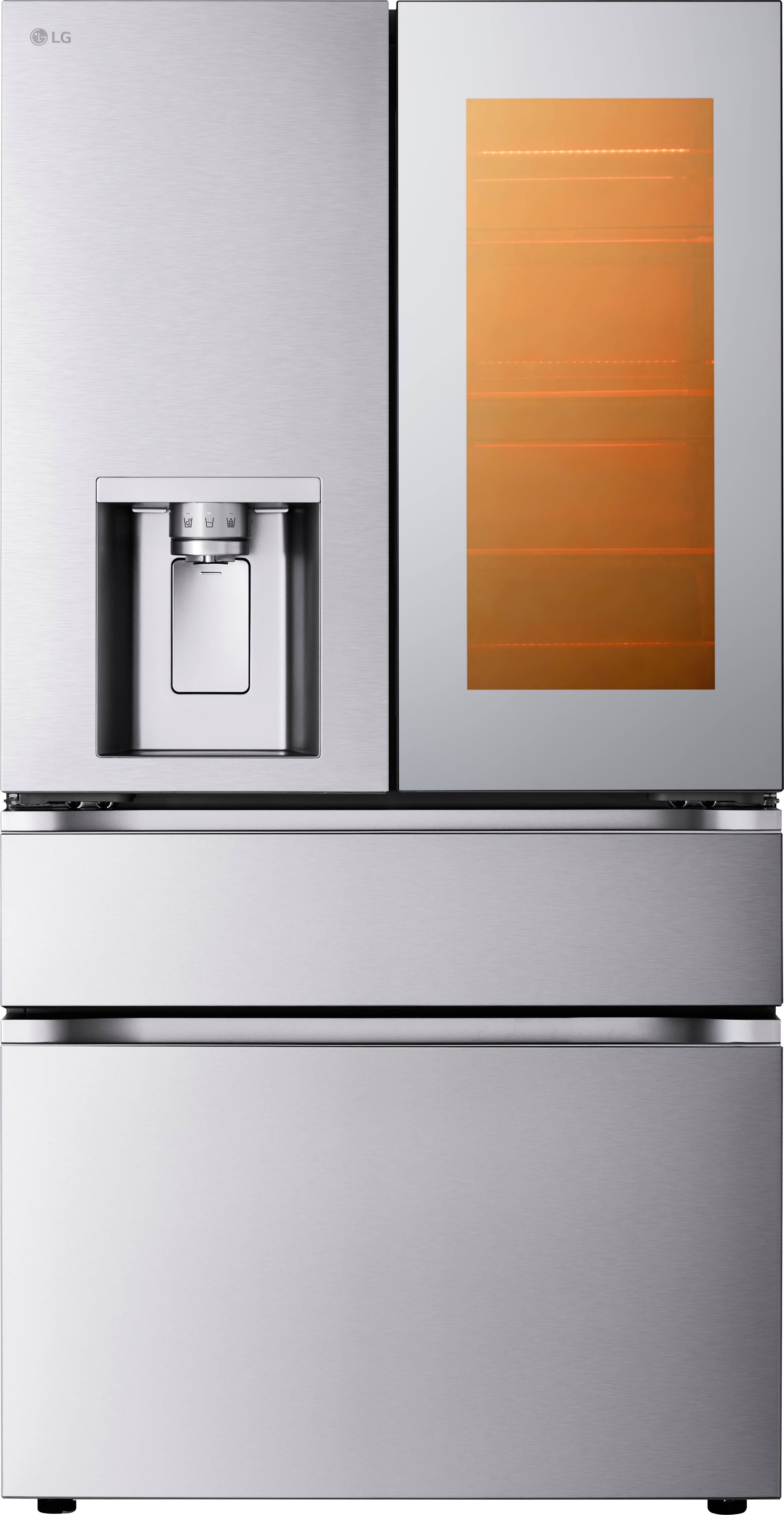 Alt View 13. LG - Standard-Depth MAX 28.6 Cu. Ft. French Door-in-Door Smart Refrigerator with Mini Craft Ice - PrintProof Stainless Steel.