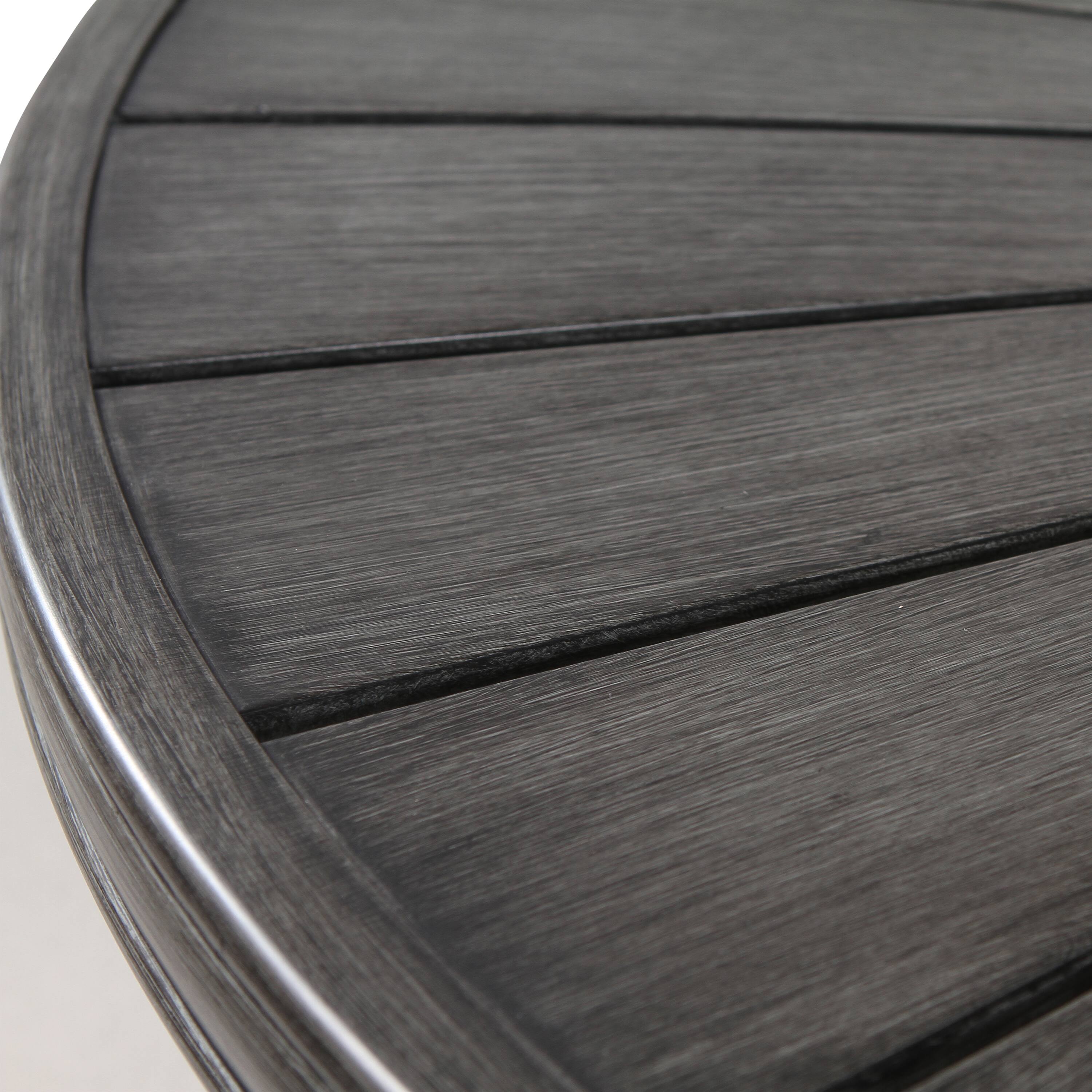 Alt View 4. Mondawe - 25" H x 52" W Propane Outdoor Fire Pit Table - Brown.