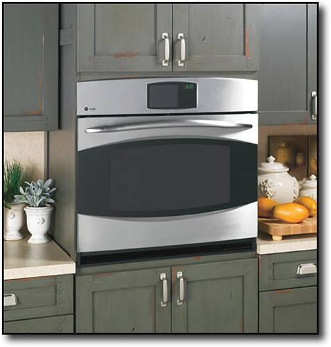 Angle Standard. GE - Profile 30" Built-In Single Electric Convection Wall Oven - Stainless-Steel.