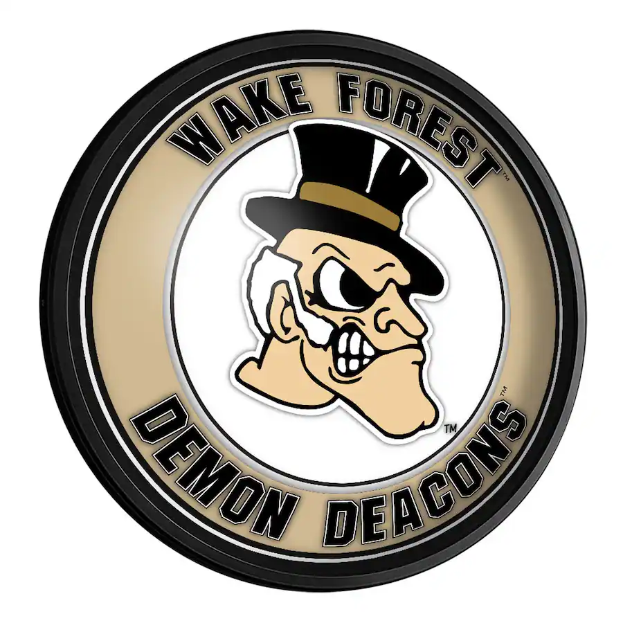 Forest Led Screen The Fan Brand Wake Forest Demon Deacons 18'' Round Slimline Illuminated ...