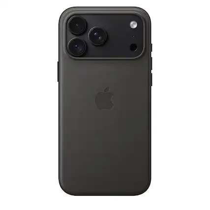 Front. Apple - iPhone 18 Pro Max TechWoven Case with MagSafe - Black.