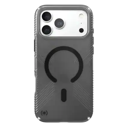 Front. Speck - Presidio Lux Grip Case for Apple iPhone 18 Pro Max / iPhone 17 Pro Max - Obsidian.