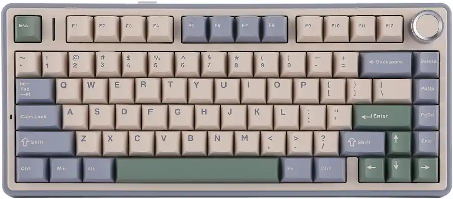 Key Cap F75 AULA F75 81 Key Wireless Hot Swappable Mechanical Gaming Keyboard, RGB ...