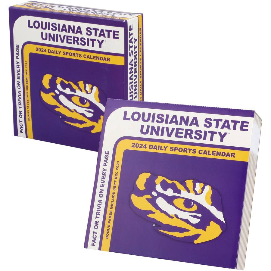 Lsu Program Calander Turner Licensing LSU Tigers 2024 Box Calendar Multicolor 200059086 ...