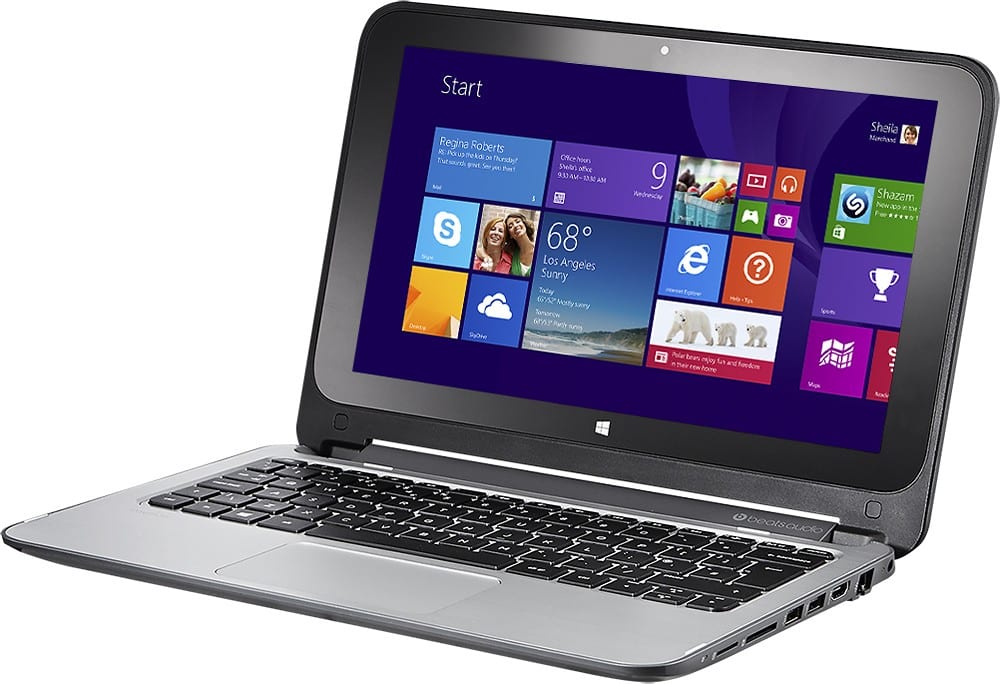 Best Buy HP Geek Squad Certified Refurbished 2in1 11.6" TouchScreen Laptop Intel Pentium 4GB