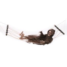 Funworld - Lazy Bones Reaper Hammock 64 Inch Yard Décor - Brown