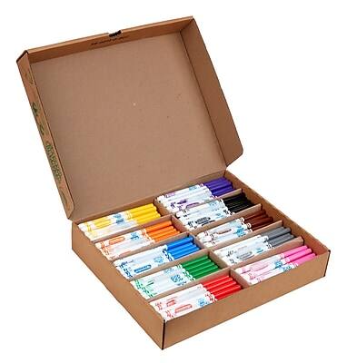 Alt View 5. Crayola - Classpack Washable Kids' Markers, Fine, 200/Carton - Assorted Colors.