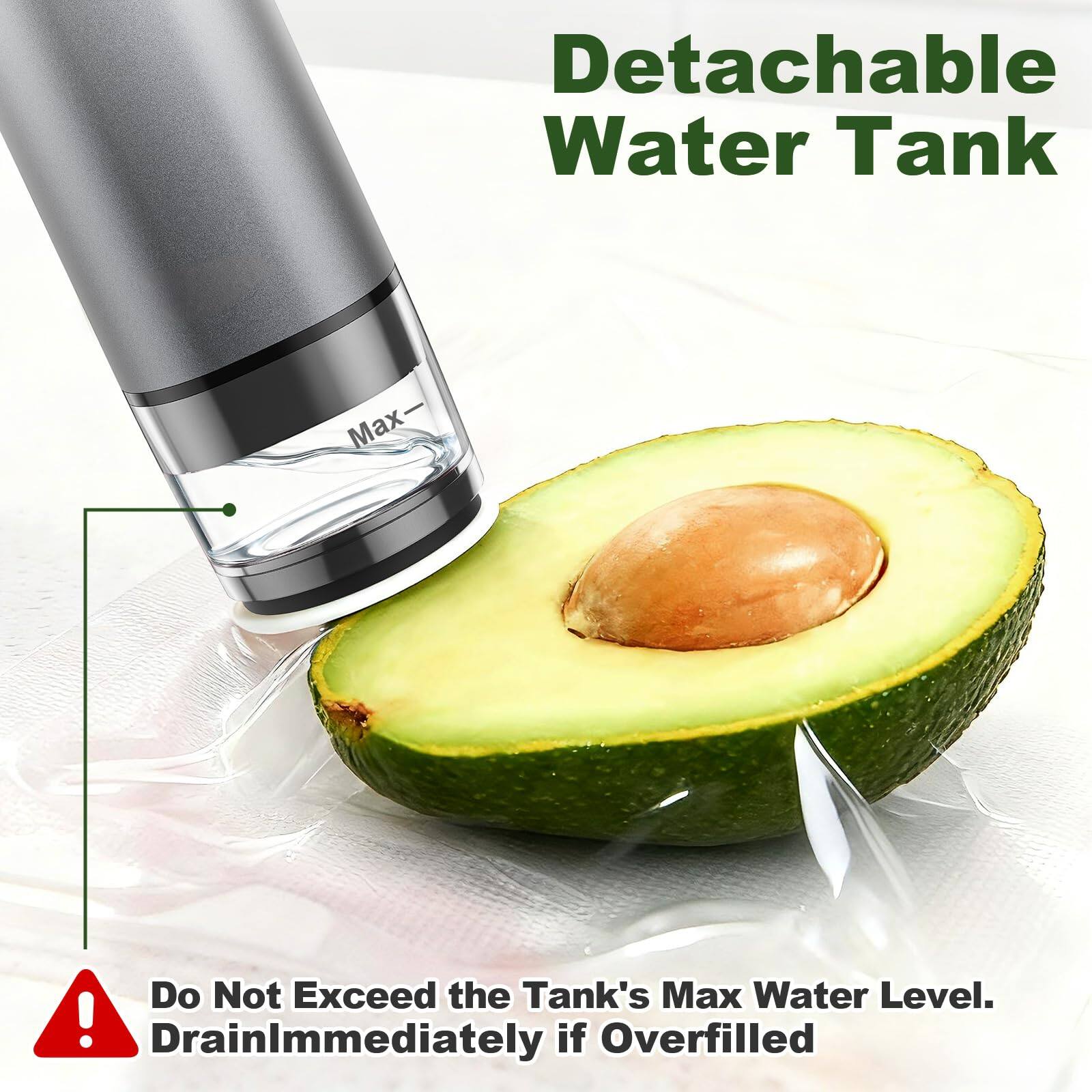 Detachable Water Tank

Do Not Exceed the Tank's Max Water Level. Drain Immediately if Overfilled