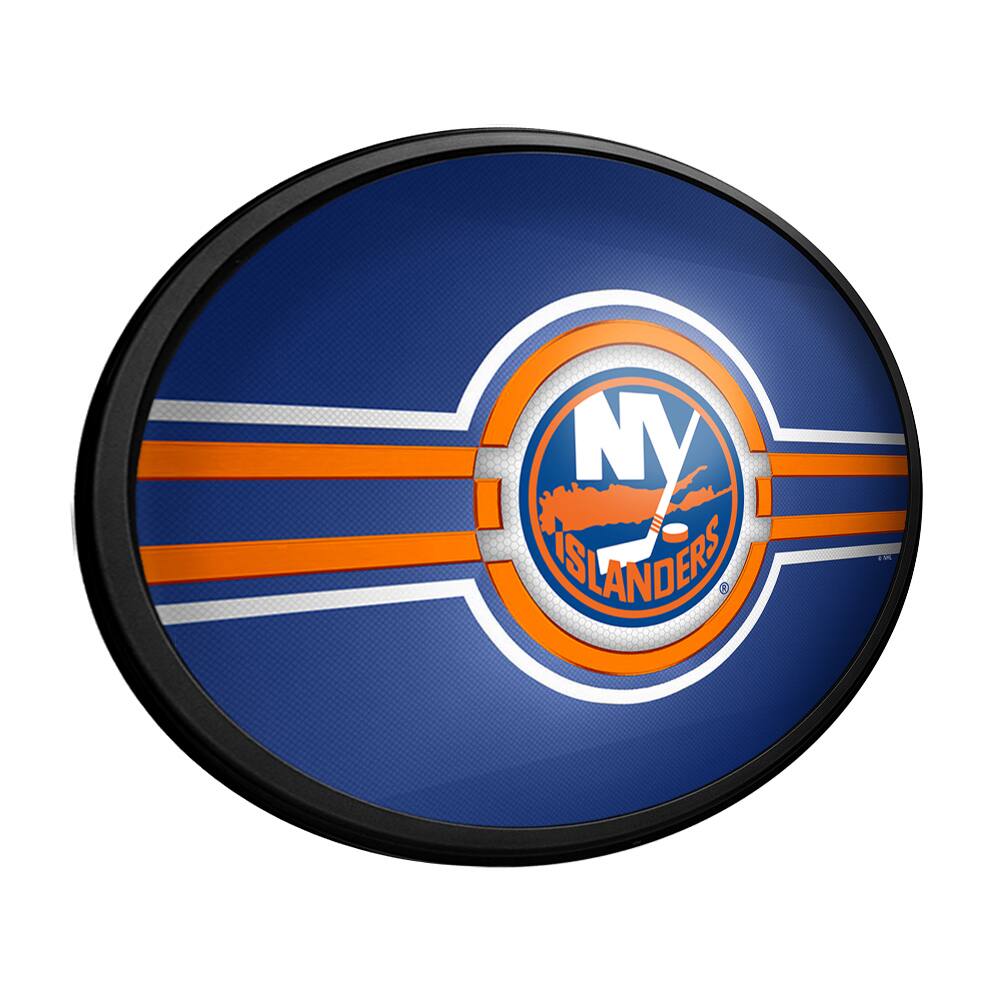 Alt View 1. The Fan-Brand - New York Islanders 18'' x 14'' Team Color Slimline Illuminated Wall Sign - Multicolor.