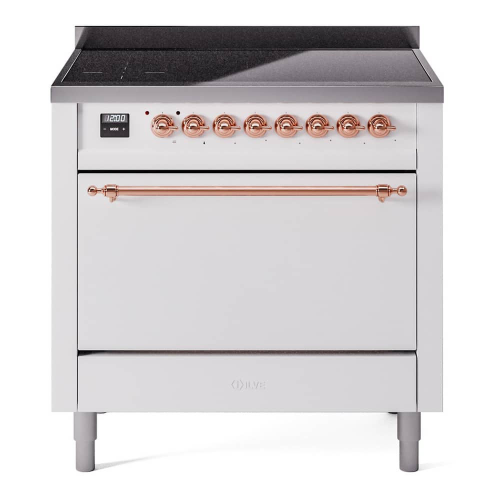 ILVE - Nostalgie II 36 inch Induction Range with 6 Induction Elements - White