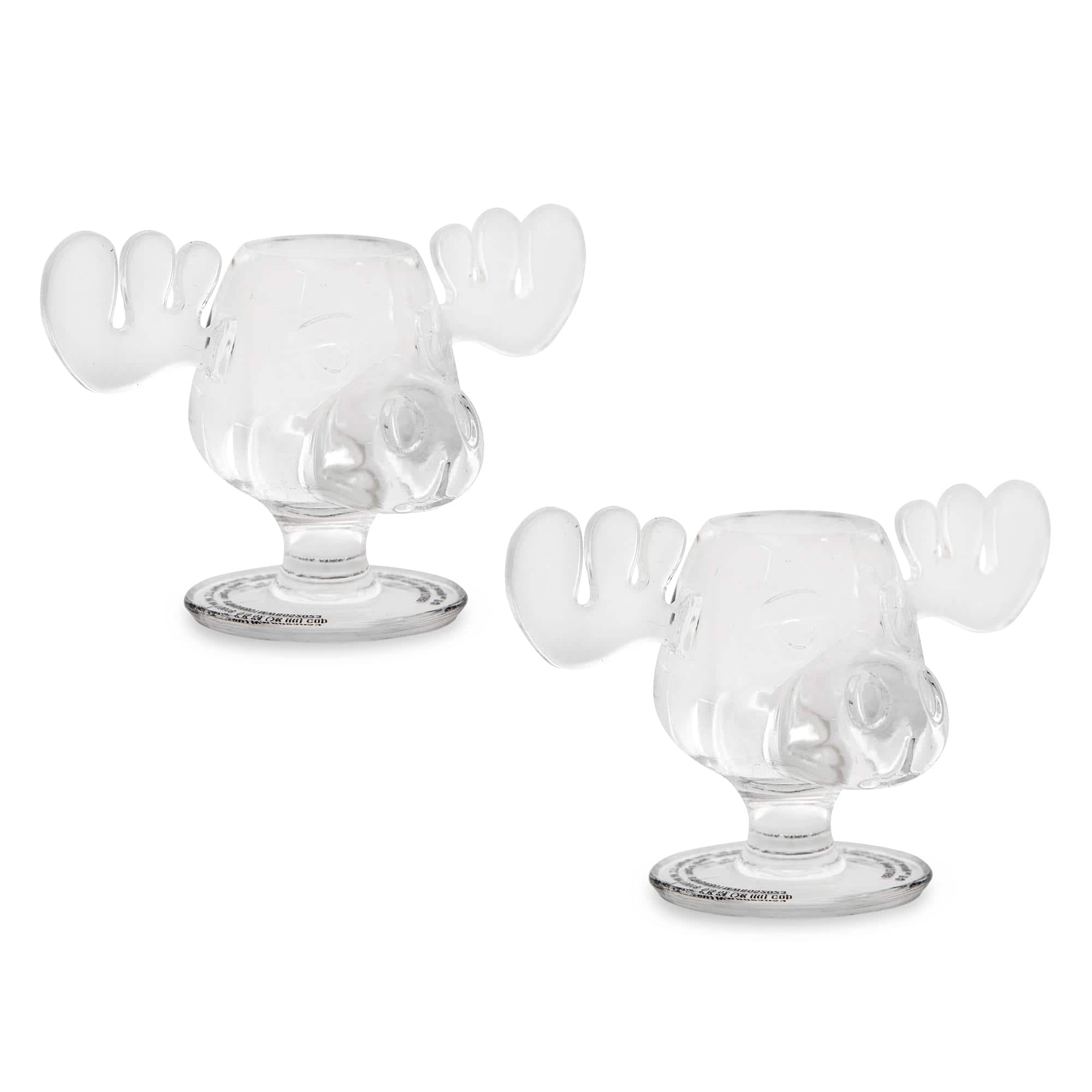 Silver Buffalo - National Lampoon's Christmas Vacation Moose Head Shot Glasses | Set of 2 - Clear