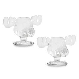 Silver Buffalo - National Lampoon's Christmas Vacation Moose Head Shot Glasses | Set of 2 - Clear