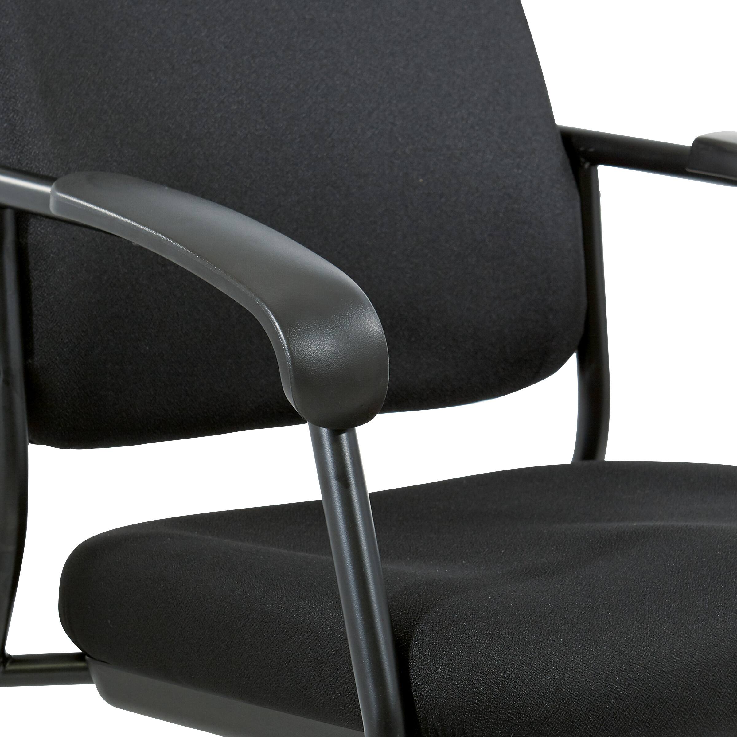 Alt View 2. Office Star Products - Padded Visitor's Chair - Black.