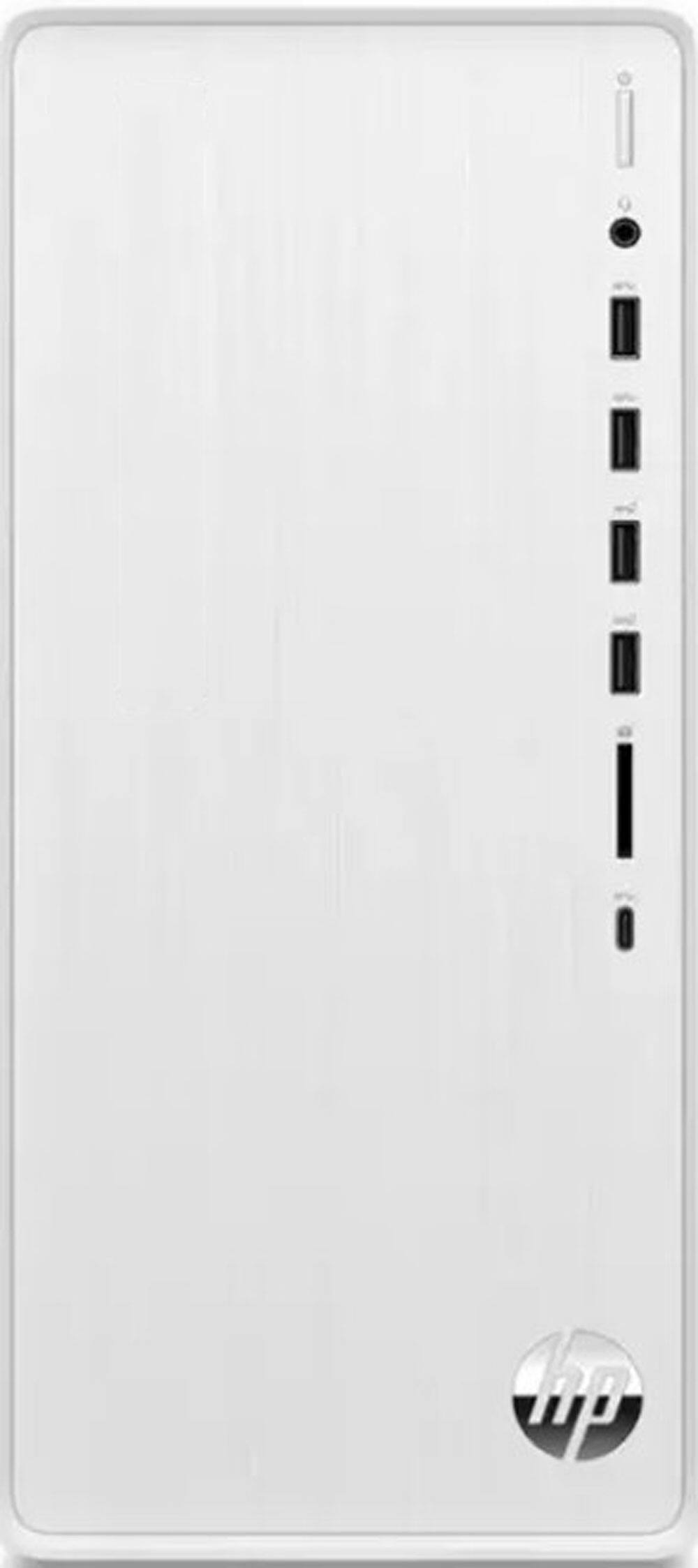 Front. HP - Pavilion TP01-3016 Desktop Intel Core i5-12400 2.50GHz up to 4.4 GHz 12GB DDR4 256GB SSD Intel UHD 730 Windows 11 Home - White.