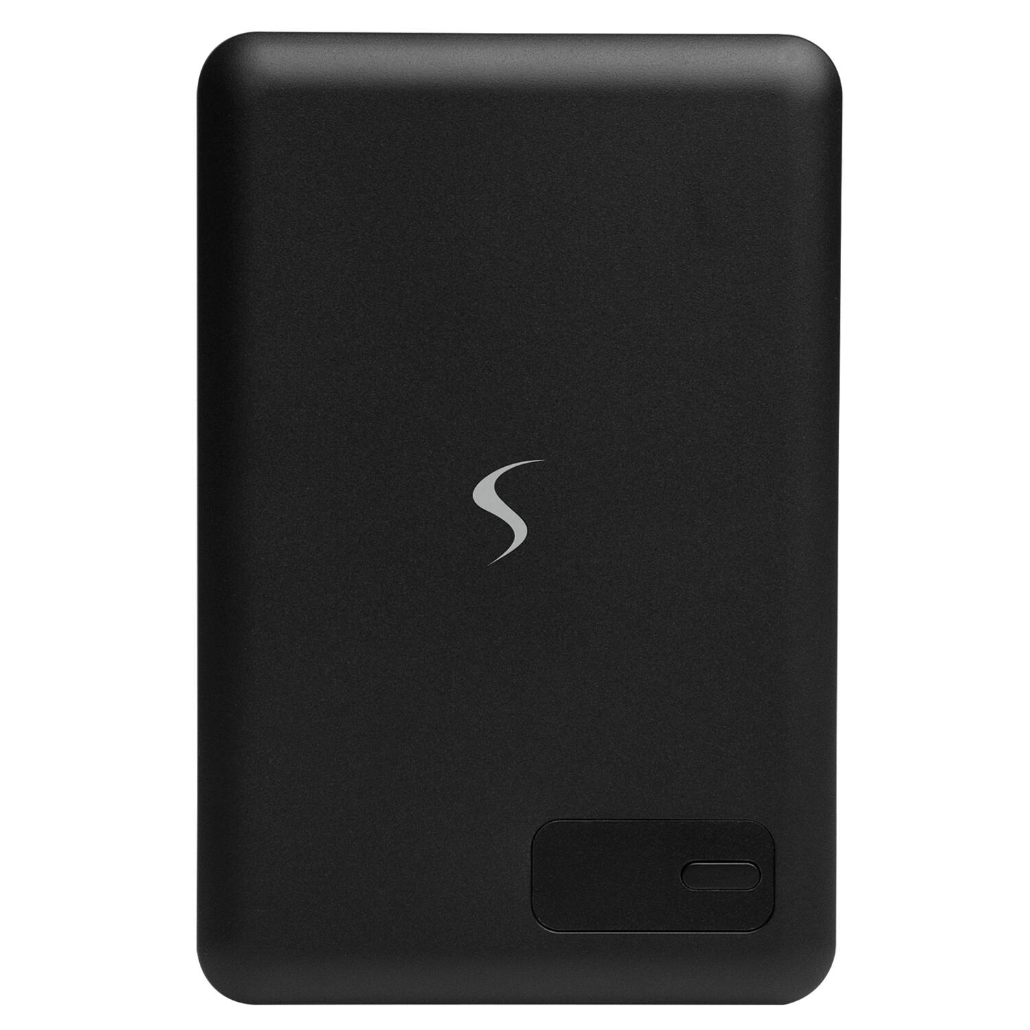 Back. Scapade - 5000 mAh MagPower Magnetic Qi v2.0 Portable Power Bank - Black.