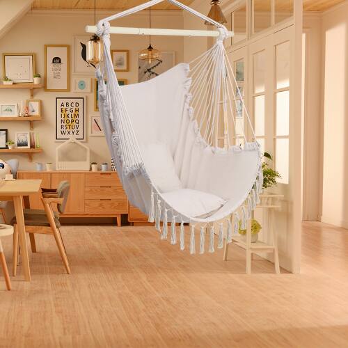 Winado Hanging Rope Swing Hammock Chair Macrame Hammock Swing Seat