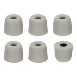 Unique Bargains - Memory Foam Earbud Tips (3mm/0.12"), 6pcs/3Pairs - Medium, Noise Isolation, Comfort & Secure Fit for Earphones - Gray