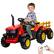 Front. GARVEE - 12V Battery Powered Kids Ride-On Tractor with Remote Control, Detachable Trailer– Tractor Toy for Boys & Girls - Green.