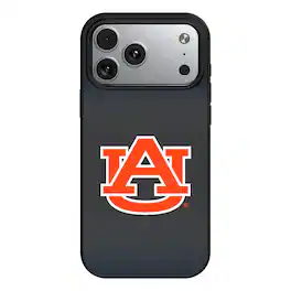 Keyscaper - NCAA - Auburn Tigers Linen Logo iPhone Magnetic Bump Case - 15 - Black