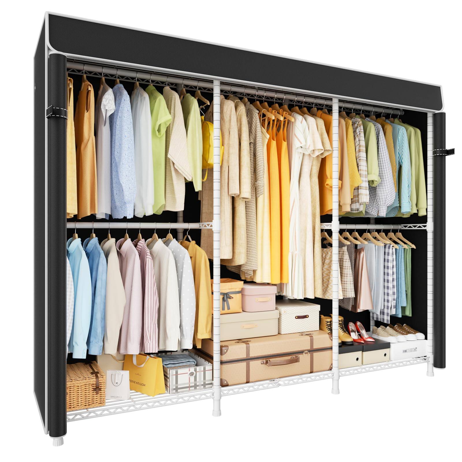 Cedar Assembly E14c Heavy Duty Closet Organizer System Freestanding ...