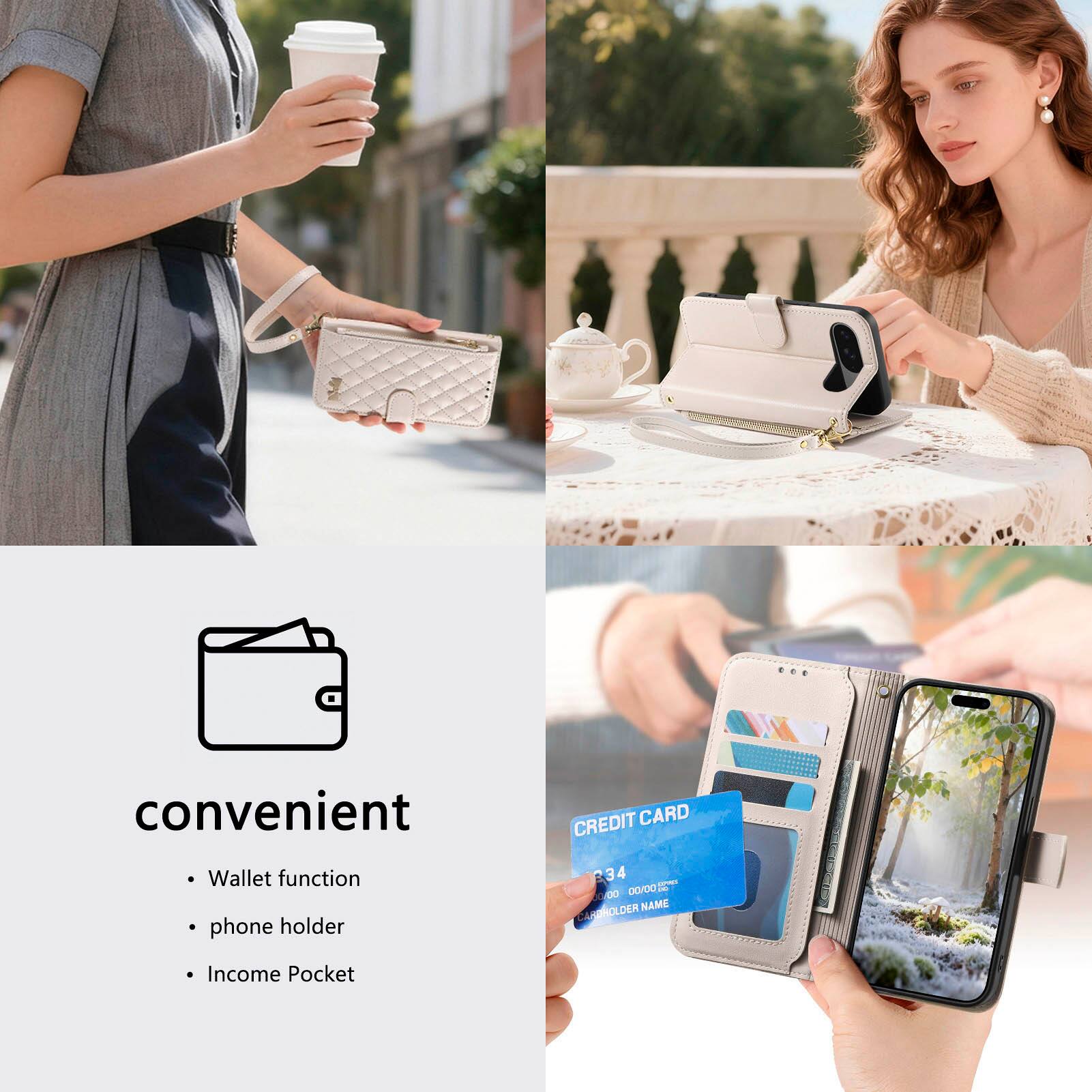 convenient

- Wallet function
- phone holder
- Income Pocket

CREDIT CARD
34
00/00
DIEM NAME