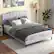 Alt View 2. Costway - Queen Size Upholstered Platform Bed Linen Bed Frame with Button Tufted Headboard - Gray.