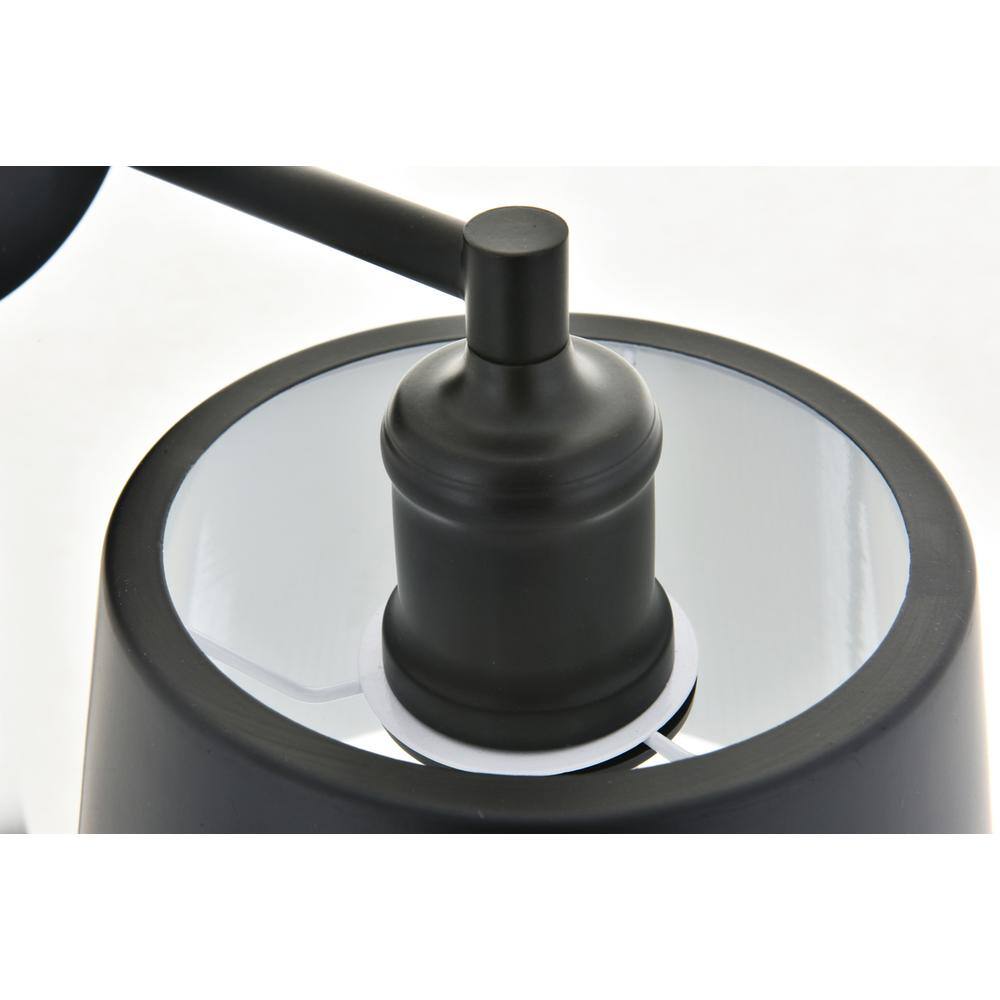 Angle. Living District - Nota 1 light black Wall Sconce - Black.