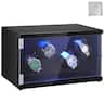 VEVOR - Watch Winder, Watch Winder for 4 Men's and Women's Automatic Watches, with 2 Super Quiet Japanese Mabuchi Motors - Black