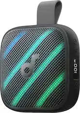 Front. Soundcore - by Anker Boom Go 3i IP68 Waterproof 15W Bluetooth 6.0 Speaker, 24H Playtime, BassUp 2.0, Emergency Power Bank - Black.