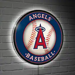 Evergreen Enterprises - Los Angeles Angels LED XL Round Wall D-cor - Multicolor