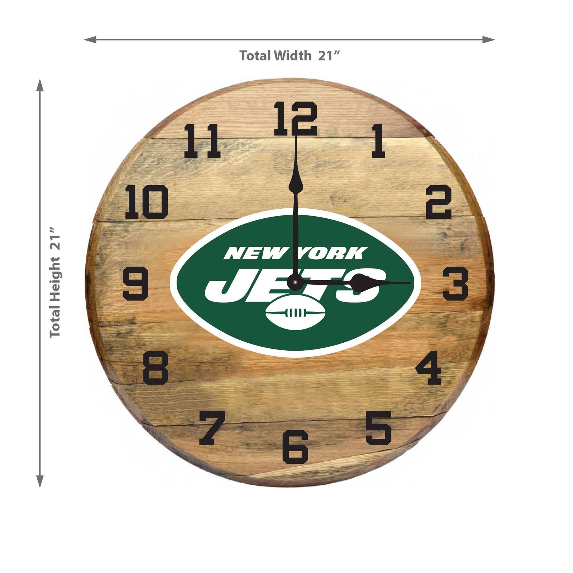 Total Width 21"  
Total Height 21"  
NEW YORK JETS