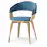 Angle. Simpli Home - Lowell Bentwood Dining Chair - Blue.