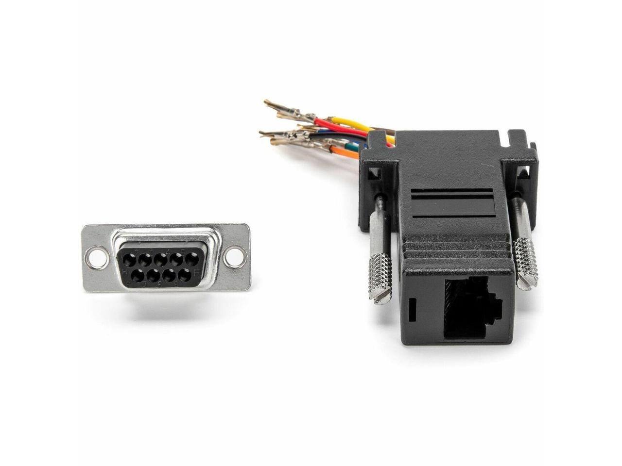 Alt View 6. Rocstor - Rocstor DB9 to RJ45 Serial Adapter - Black, Gold Contacts - Black.