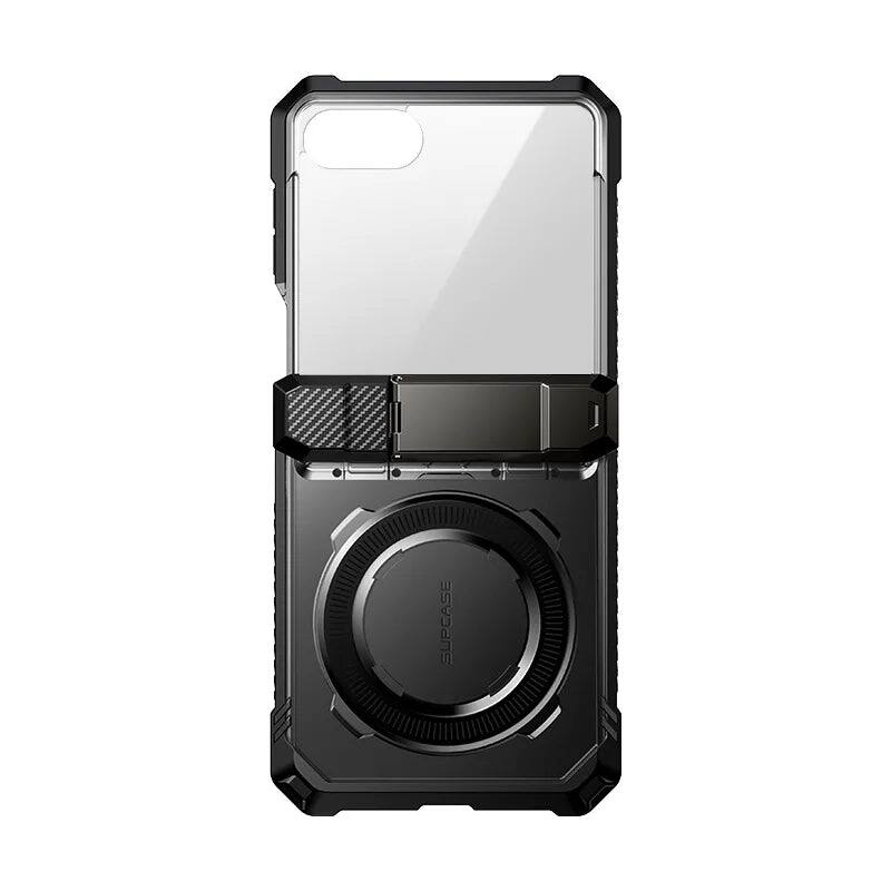 Alt View 9. SUPCASE - UB Grip MagSafe Case for Samsung Galaxy Z Flip 8 with Kickstand & Front Screen Protector - Black.