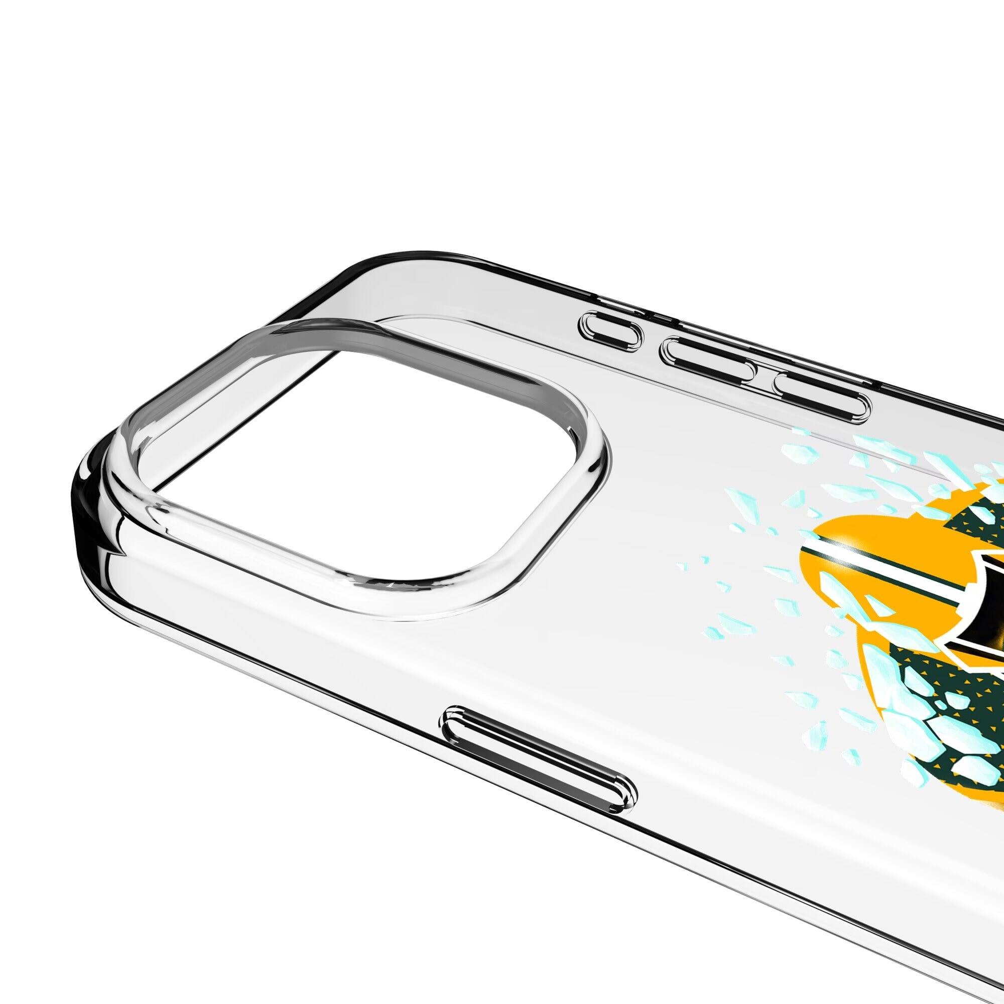 Alt View 2. Keyscaper - Green Bay Packers iPhone Clear Case - 14 Pro - Multicolor.