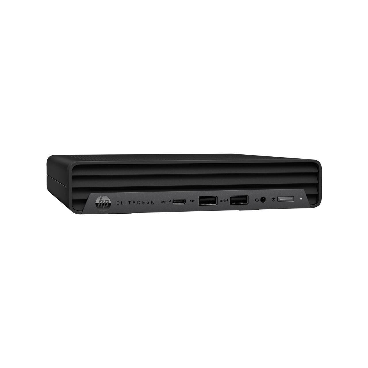 Angle. HP - EliteDesk 800 G6 Mini PC 16GB 512GB SSD Core™ i5-10500T 2.3GHz WIN11P,  - Black.