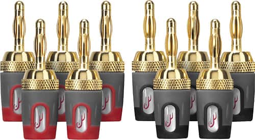 Rocketfish™ - Banana Plugs (10-Pack) - Multi - Larger Front