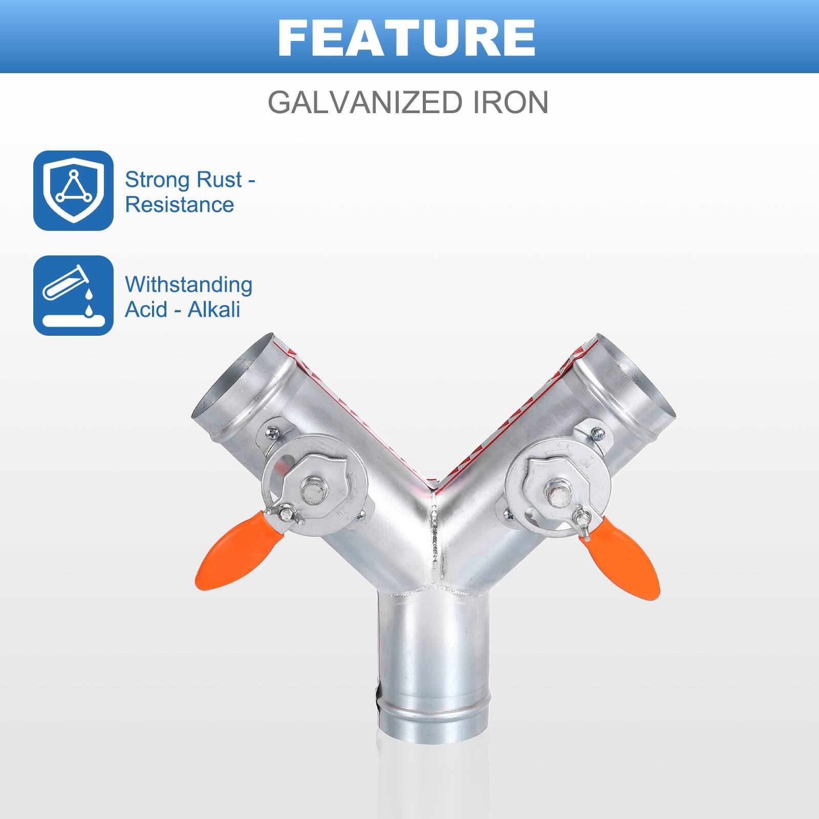 FEATURE  
GALVANIZED IRON  

- Strong Rust - Resistance  
- Withstanding Acid - Alkali