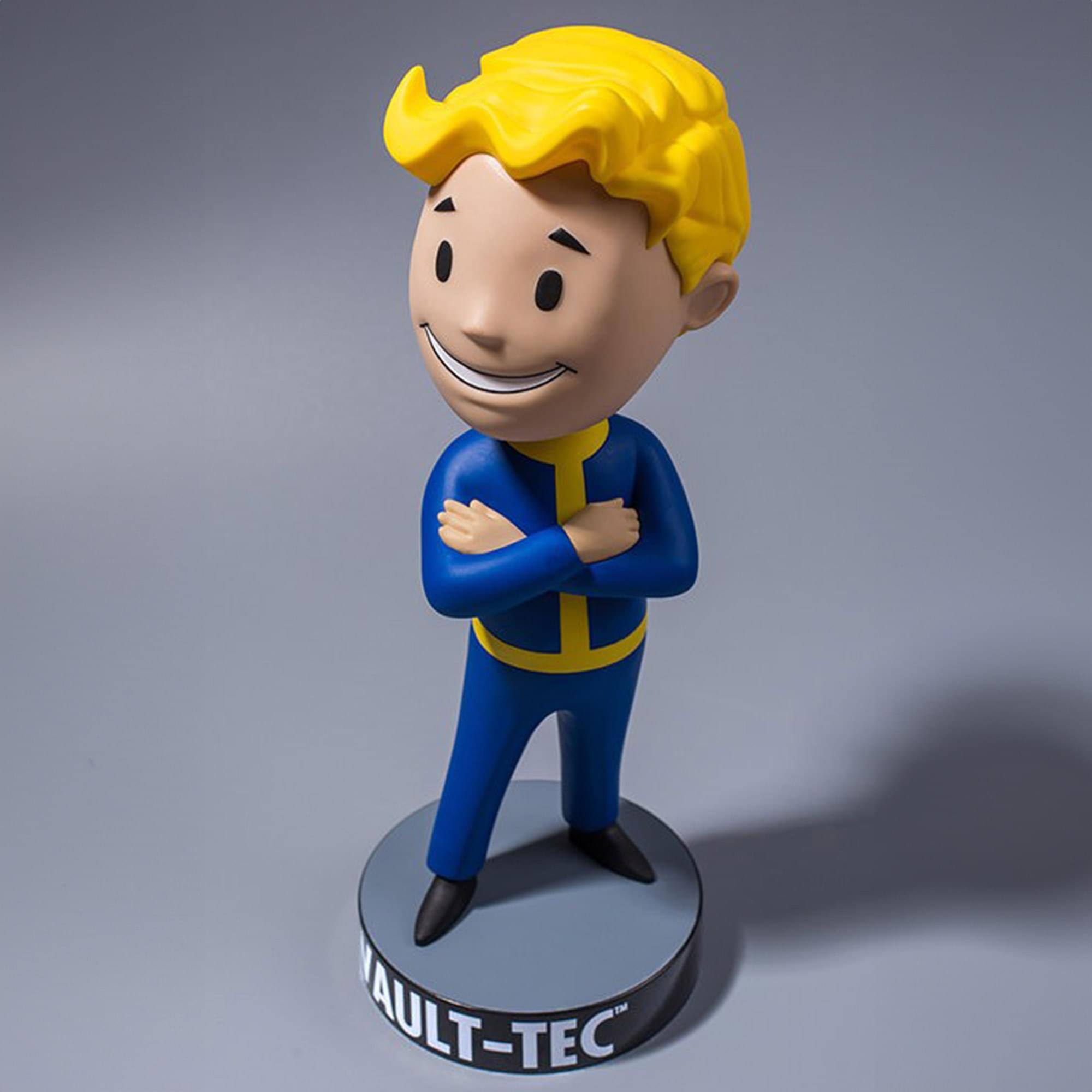 Alt View 5. Fallout - Fallout 4 Vault Boy 111 Arms Crossed 12 Inch PVC Bobblehead - Blue.